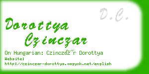 dorottya czinczar business card